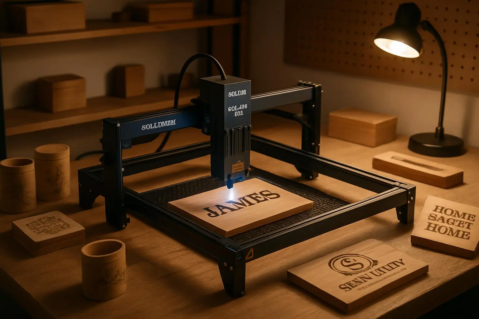 Oficina de gravação a laser